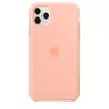 Silikoninis dėklas Apple iPhone 11 Pro Max greipfrutų spalvos