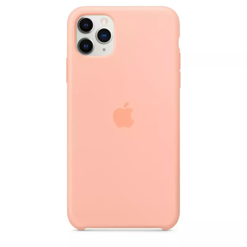 Silikoninis dėklas Apple iPhone 11 Pro Max greipfrutų spalvos