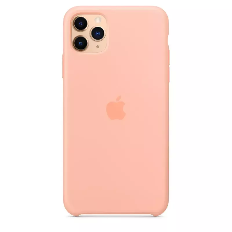 Silikoninis dėklas Apple iPhone 11 Pro Max greipfrutų spalvos