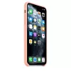 Silikoninis dėklas Apple iPhone 11 Pro Max greipfrutų spalvos