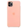 Silikoninis dėklas Apple iPhone 11 Pro Max greipfrutų spalvos