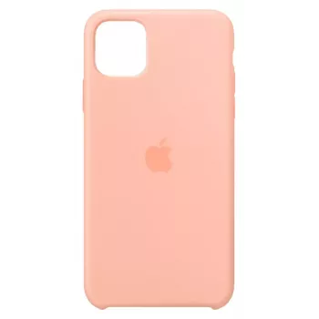 Silikoninis dėklas Apple iPhone 11 Pro Max greipfrutų spalvos