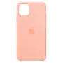 Silikoninis dėklas Apple iPhone 11 Pro Max greipfrutų spalvos