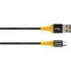USB laidas Schwaiger WKUM10 511 1,2m USB A Micro-USB B juoda geltona