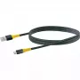 USB laidas Schwaiger WKUM10 511 1,2m USB A Micro-USB B juoda geltona