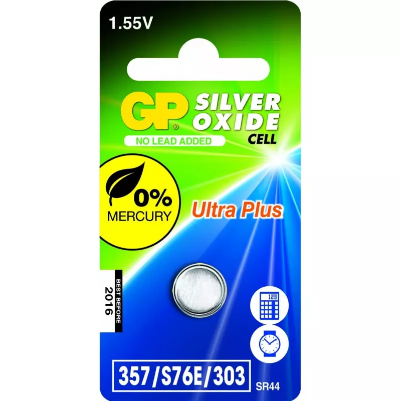 Vienkartinė baterija GP Batteries Sidabrinė Oxide Cell 357