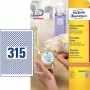 Lipnus apskritimas etiketės Avery L6019REV-25