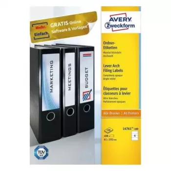 Lipnus etiketė Avery L4761-100 Užapvalintas stačiakampis