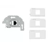 RJ-45 lizdas Kindermann 7456000523 pilkas baltas