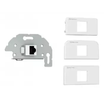 RJ-45 lizdas Kindermann 7456000523 pilkas baltas