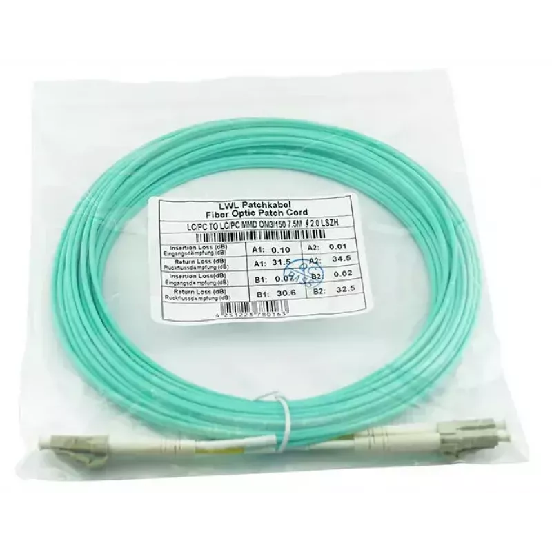 BlueOptics BK840A InfiniBand šviesolaidinis kabelis 5 m LC Aqua OM3