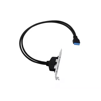 Conceptronic EMRICK11B 19 kontaktų vidinė jungtis į dvigubą USB-A jungtį USB 3.0 adapteris