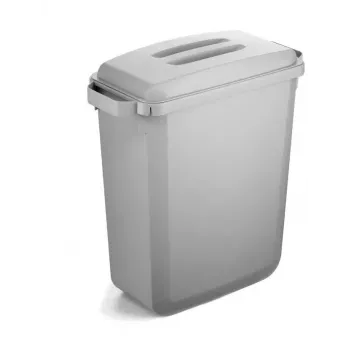 Atliekų konteineris Durable 1800503050 stačiakampis plastikinis pilkas plotis 590 mm gylis 282 mm aukštis 600 mm