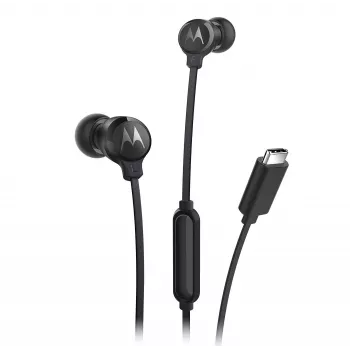 Motorola EARBUDS3CS ausinės/laikiklis Laidinis Į ausis Skambučiai/Muzika USB Type-C Juoda