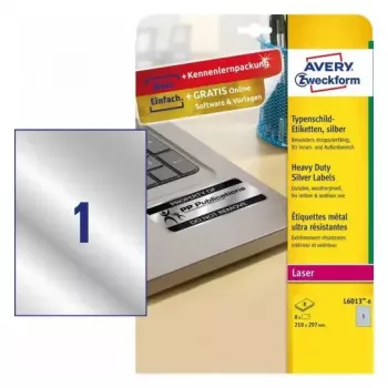 Lipnios spausdintuvo etiketės Avery L6013-8