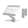 Conceptronic DONN27G, Nešiojamojo kompiuterio stovas, Sidabrinis, Aliuminis, 360°, USB 3.2 Gen 1 (3.1 Gen 1) Type-C, 5000 Mbit/s