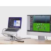Conceptronic DONN27G, Nešiojamojo kompiuterio stovas, Sidabrinis, Aliuminis, 360°, USB 3.2 Gen 1 (3.1 Gen 1) Type-C, 5000 Mbit/s