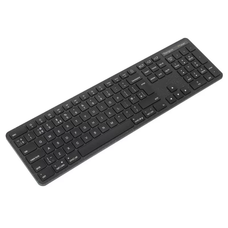 Targus EcoSmart AKB873UK klaviatūra universali RF belaidė + Bluetooth QWERTY JK anglų juoda