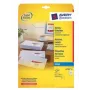 Spausdintuvo etiketės Avery J4792-25 Baltos