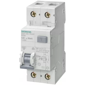 „Siemens 5SU1356-6KK16“ grandinės pertraukiklis, nuotėkio srovės įtaisas, A tipas, 1