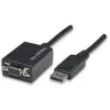 Techly DisplayPort DP į VGA adapteris M F IADAP DSP-250, 0,07 m, DisplayPort, 2 x VGA (D-Sub), kištukas, lizdas, 1920 x 1200 pikselių