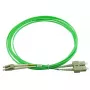 Šviesolaidinis kabelis BlueOptics SFP3132GU3MK LC SC OM5 3 m mėtinis