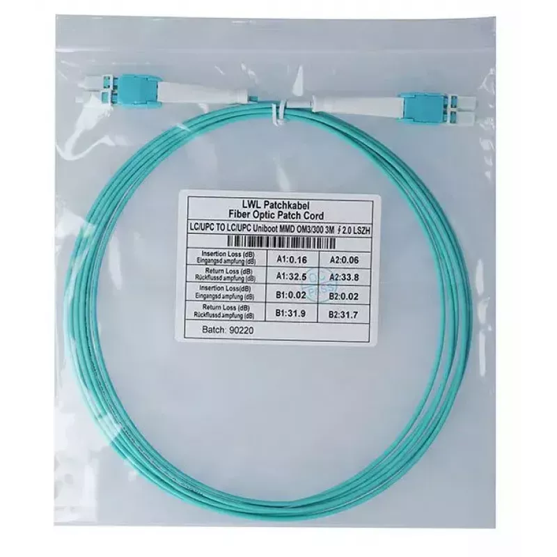 BlueOptics InfiniBand / šviesolaidinis kabelis 3 m LC LC/APC Aqua