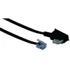 Kabelis RJ-11 Schwaiger 10 m TAE-N juodas