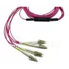 BlueOptics CBL-MPO12-4LC-OM4-10M InfiniBand šviesolaidinis kabelis 10m MPO/UPC 4x LC Duplex/UPC