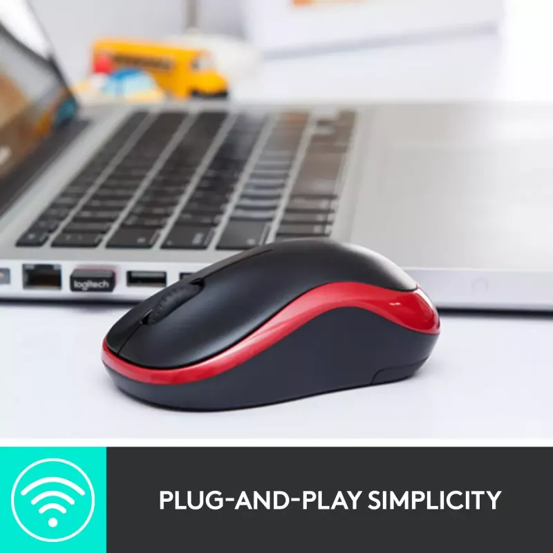 „Logitech M185 Swift“ belaidė pelė, pilka