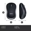 „Logitech M185 Swift“ belaidė pelė, pilka