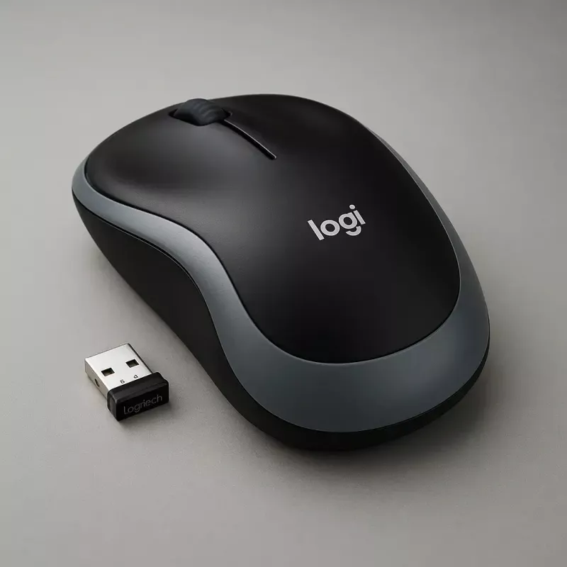 „Logitech M185 Swift“ belaidė pelė, pilka