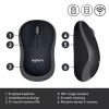 „Logitech M185 Swift“ belaidė pelė, pilka