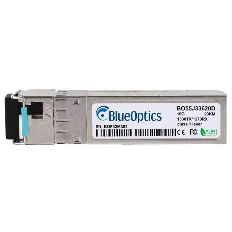 BlueOptics SFP-10G-BX-D-20-LE-BO tinklo siųstuvo-imtuvo modulis Šviesolaidinis 10000 Mbit/s SFP+