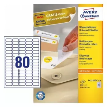 Lipnios spausdintuvo etiketės Avery L4732REV-100
