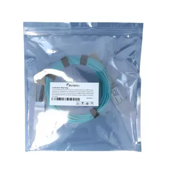 InfiniBand / šviesolaidinis kabelis BlueOptics UACC-AOC-QSFP28-50M-BO 50 m, kištukas/kištukas