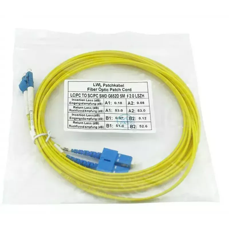 „BlueOptics CAB-SMF-LC-SC-1“ InfiniBand šviesolaidinis kabelis 1 m LC/UPC SC/UPC