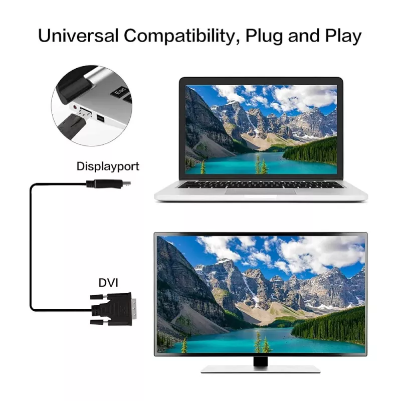 Techly Monitor Displayport į DVI kabelis 3 m ICOC DSP-C-030