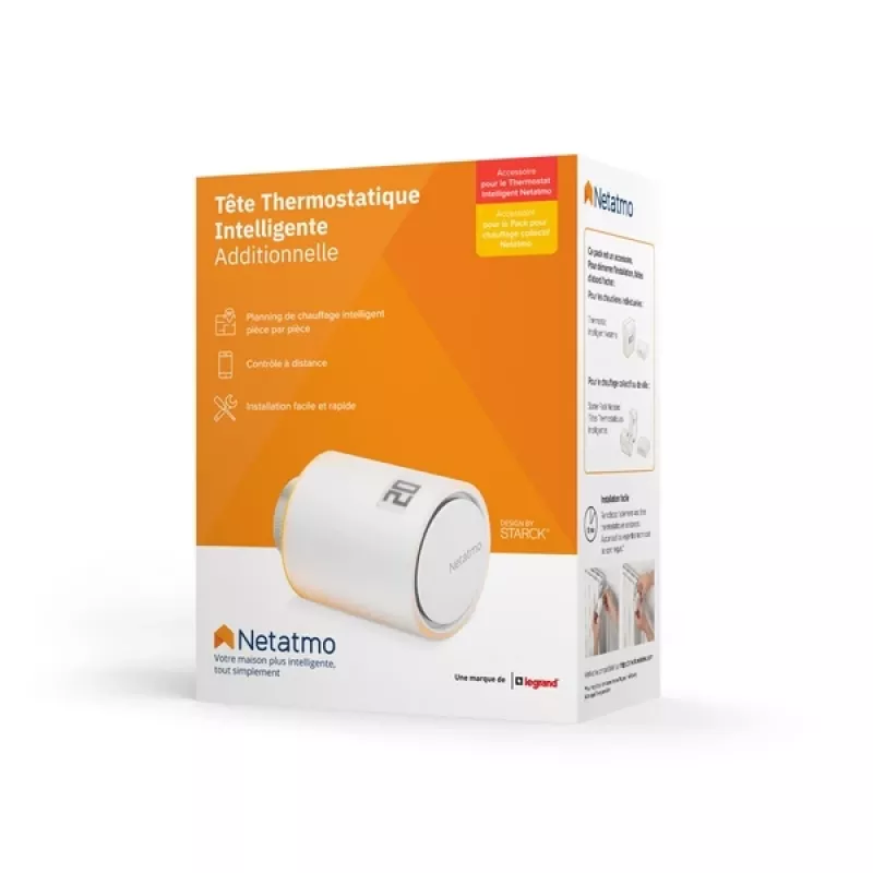 Netatmo NAV-PRO termostatinis radiatoriaus vožtuvas, tinkamas naudoti patalpose