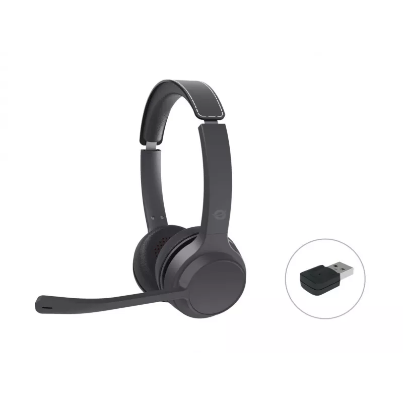 Conceptronic POLONA04BA belaidės Bluetooth stereofoninės ausinės su USB garso adapteriu