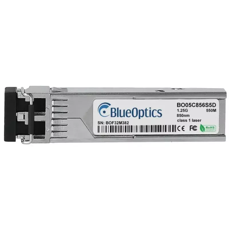 Šviesolaidinis SFP siųstuvas-imtuvas BlueOptics J4858D-BO, 1250 Mbit/s, 850 nm, sidabrinis