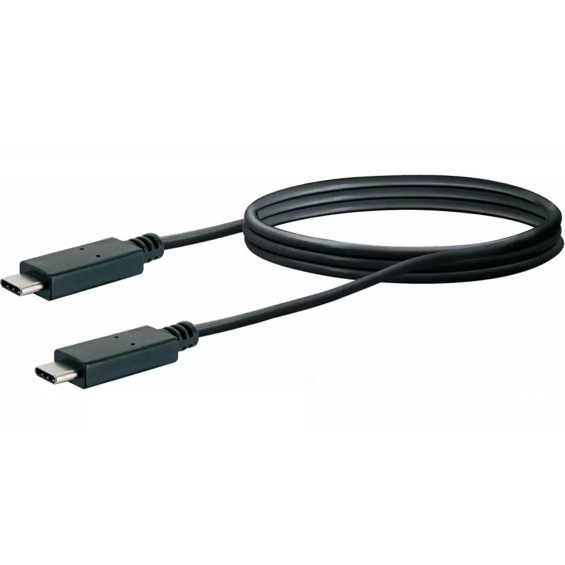 USB laidas Schwaiger LK 101 C USB 3.2 Gen 2 1 m Juodas