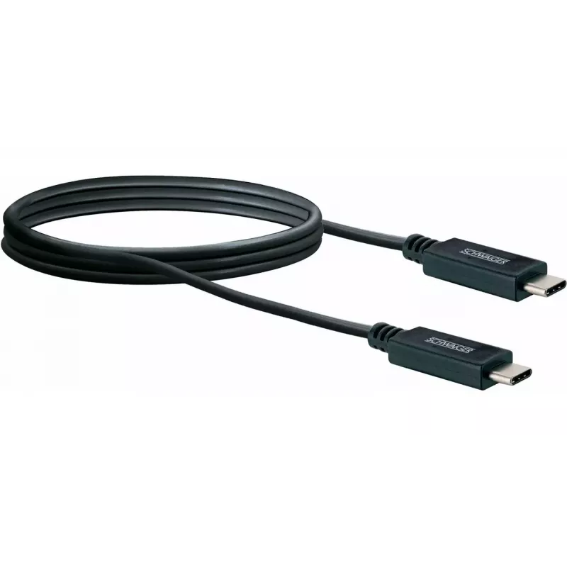 USB laidas Schwaiger LK 101 C USB 3.2 Gen 2 1 m Juodas