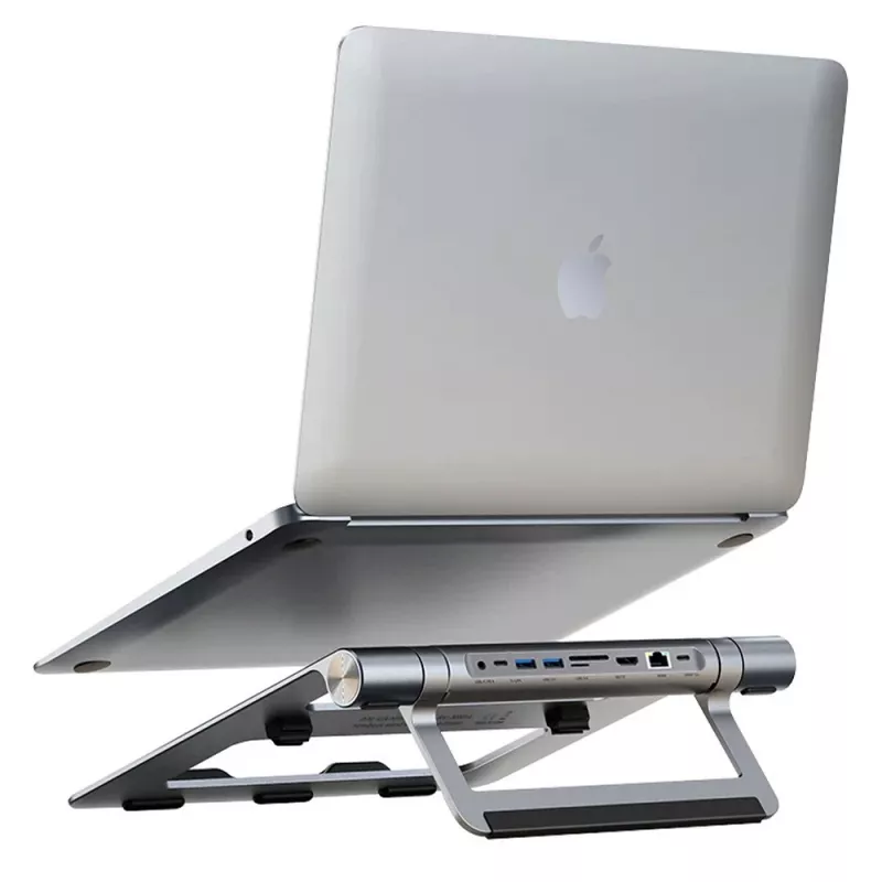 Techly ICA-NTB-DOCK91 Laidinis USB 3.2 Gen 1 (3.1 Gen 1) Type-C Sidabrinis