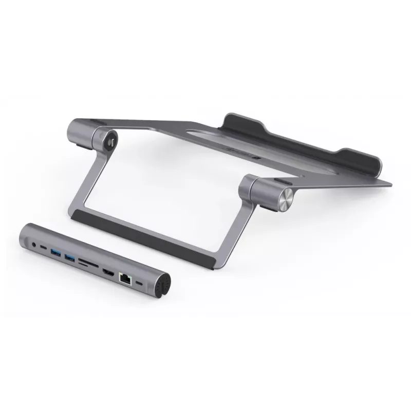 Techly ICA-NTB-DOCK91 Laidinis USB 3.2 Gen 1 (3.1 Gen 1) Type-C Sidabrinis