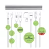 Techly ICA-NTB-DOCK91 Laidinis USB 3.2 Gen 1 (3.1 Gen 1) Type-C Sidabrinis