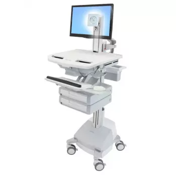 Multimedijos vežimėlis Ergotron StyleView aliuminio pilka balta