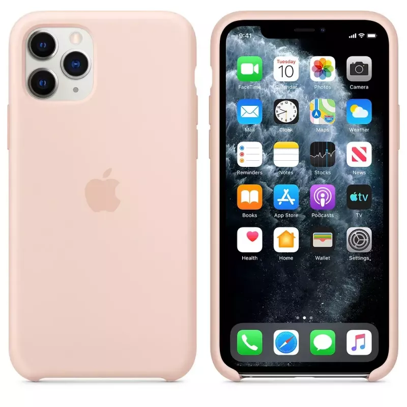 Apple iPhone 11 Pro silikoninis dėklas, Pink Sand