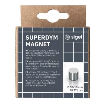 Craft Magnet Cylinder Sigel BA701 Neodymium Sidabrinė 10mm