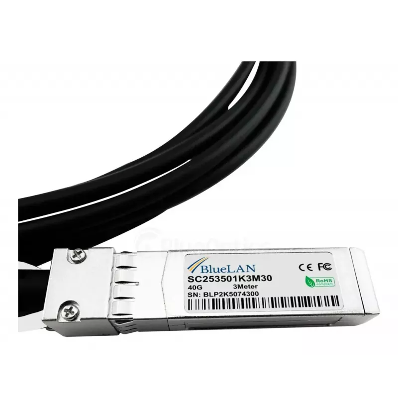 BlueOptics QSFP-4SFP10G-CU5M-HU-BL InfiniBand šviesolaidinis kabelis 5m 4xSFP+ kištukas/kištukas